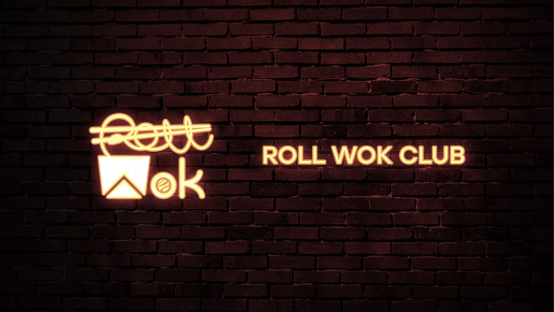 Разработка логотипа суши-бара «Roll Wok Club» в Элисте